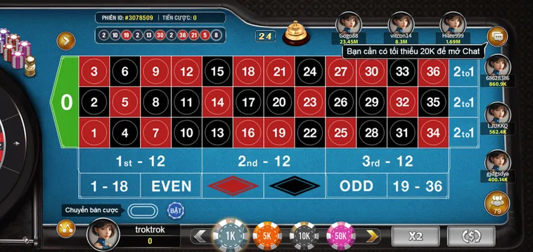 Game Nhanh Hầu Vương Roulette Tại VaoBet Đỉnh Cao Giải Trí Quay Số May Mắn