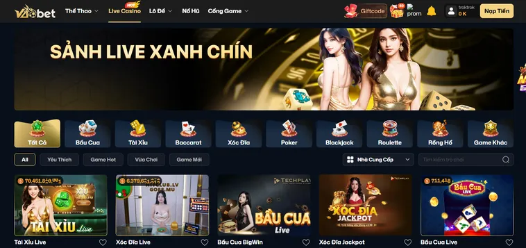 Xanh Chín Live Tại VaoBet Điểm Đến Cá Cược Uy Tín Cho Mọi Game Thủ