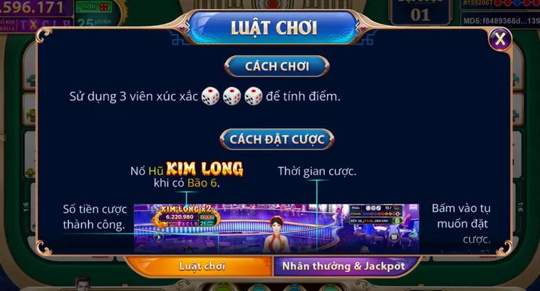 Khám Phá Siêu Phẩm Table Game Sicbo Ngũ Long Tại VaoBet Với Giải Thưởng Khủng