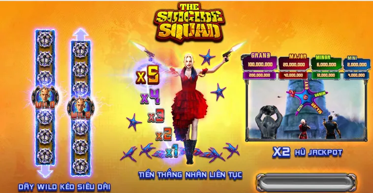 Khám Phá Thế Giới Slot Game Suicide Squad Tại VaoBet Với Giải Jackpot Khổng Lồ