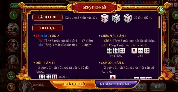 Trải Nghiệm Đỉnh Cao Với Sảnh Cược Table Game Sicbo Tài Phú Tại VaoBet